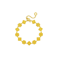 CHOW TAI FOOK 周大福 传承系列 F232876 华星凝辉足金手链 19.07g