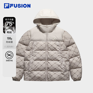 FILA 斐乐 FUSION斐乐潮牌情侣款羽绒服2024冬装新款休闲上衣宽松外套