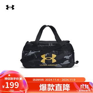 安德玛 UNDERARMOUR）秋冬Loudon Printed男女运动休闲旅行包1389141 黑色001 均码