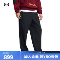 安德玛 UNDERARMOUR）秋冬Unstoppable自在系列男子运动休闲直筒长裤1388824 黑色001 XXL