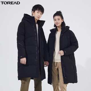 TOREAD 探路者 羽绒服男女秋冬季户外防风保暖加厚长款情侣羽绒服连帽外套