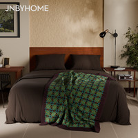 JNBYHOME 江南布衣 床单床笠被套四件套 1.5m 212/浅灰卡其