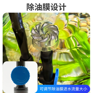 森森（SUNSUN）鱼缸过滤器净水循环三合一水泵壁挂鱼马桶 【鱼便收集+流量调节】6W+滤材+硝化菌+排水