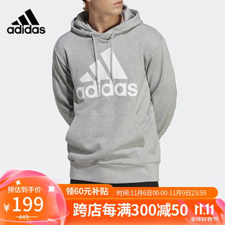 adidas 阿迪达斯 男子 运动系列M BL FT HD运动 套头衫 IC9364 A/L码