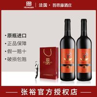 百亿补贴：CHANGYU 张裕 先锋苔思藤传奇精酿干红葡萄酒750ml*2双支红酒法国原瓶进口