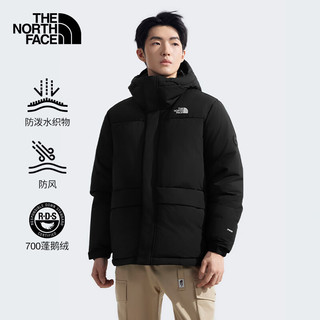 THE NORTH FACE 北面 羽绒服男户外700蓬鹅绒高蓬保暖外套81SF 黑色/JK3 XL