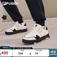 FILA FUSION 斐乐官方潮牌BANK DX女鞋场下滑板鞋冬时尚厚底鞋运动鞋