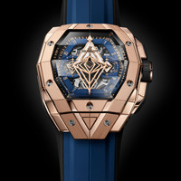 HUBLOT 宇舶 表BIG BANG灵魂SANG BLEU刺青王金蓝色腕表