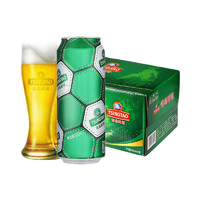 88VIP：TSINGTAO 青岛啤酒 定制足球罐 500ml*12听