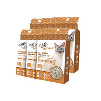 all for paws afp 混合猫砂咖啡渣膨润土活性炭除臭快速结团低尘2.5kg*6