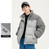 gxgjeans 秋冬仿羊羔毛拼接保暖男式羽绒服男青少年