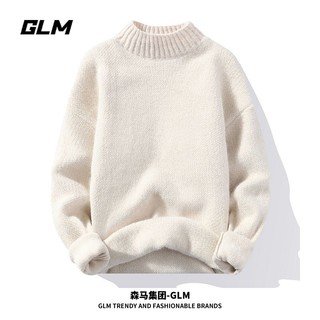 百亿补贴：GLM 森马集团品牌GLM毛衣男冬季新款韩版纯色加厚保暖半高领针织衫