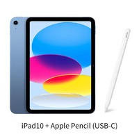 Apple 苹果 ipad10代平板电脑10.9英寸+USB-C手写笔