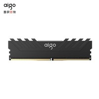 aigo 爱国者 8G内存条 3600MHz D4台式机内存条双通道铝合金马甲条套装 CJR18黑