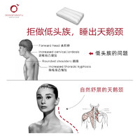 东方赋 双面颈椎枕 95白鹅绒护颈椎枕 4-9cm 白色