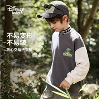 88VIP：Disney baby 迪士尼童装男童时尚圆领卫衣2024秋装新款儿童时尚户外上衣春秋