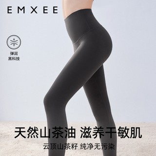 88VIP：EMXEE 嫚熙 女士超皮山茶油打底裤孕妇鲨鱼裤新款塑形瑜伽裤外穿安全裤