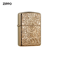 ZIPPO 之宝 打火机 镜面粉金平面精雕-花纹