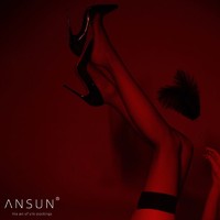 ANSUN 安幸 绫感「俏retro」复古纯色5D超薄丝滑长筒丝袜女过膝大腿袜