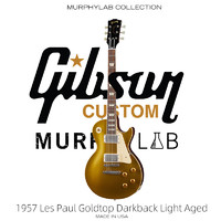 AULDEY 奥迪双钻 Gibson 吉普森 Murphylab 1957 LP Standard Goldtop R7 大金面 轻度做旧 (36英寸)