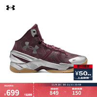 安德玛 UNDERARMOUR）秋冬库里Curry 2男女同款运动篮球鞋3026052 红色601 40.5