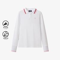 FILA 斐乐 女中大童（130-165）POLO衫女童长袖上衣