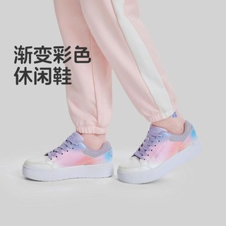 SKECHERS 斯凯奇 女中大童|24年秋冬新品女童鞋板鞋休闲鞋帮面