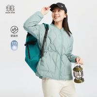 KOLON SPORT 鹅绒衣女户外运动防泼水羽绒夹克轻量保暖羽绒服