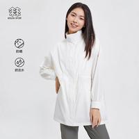 限尺码：KOLON SPORT 皮肤衣女子防晒中长款风衣自收纳外套户外休闲衣