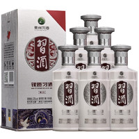 XIJIU 习酒 银质 53度 酱香型白酒 500mL*6瓶