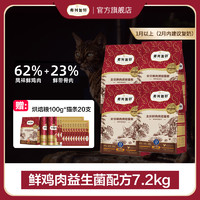 FREGATE 弗列加特 磷虾油美毛亮毛/肠道配方低温烘焙猫粮7.2kg