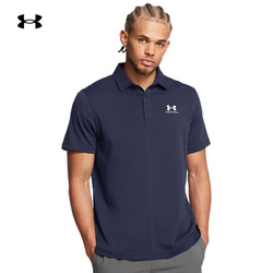 UNDER ARMOUR 安德玛 UA Icon男子高克重训练运动Polo衫1386608 藏蓝色410 S