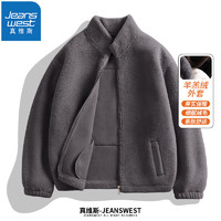 JEANSWEST 真维斯 羊羔绒夹克外套*1+加绒加厚休闲裤*1+德绒打底衫*2  共4件