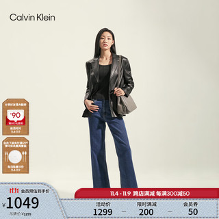 卡尔文·克莱恩 Calvin Klein 女包24秋季女休闲通勤ck字母压纹大容量单肩包手提包4K3050G NZ8-灰褐 OS