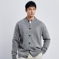 Gent imprexxion【GlXX】男装刺绣工艺秋针织衫休闲纽扣开衫毛衣