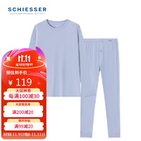 SCHIESSER 舒雅 男士圆领抗菌氨基酸肌底保暖衣保暖裤套装