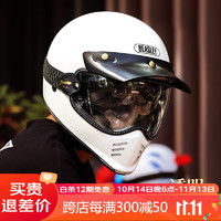 BEASLEY HELMETS 比斯力复古头盔全盔摩托车Z-502男女夏季巡航机车越野头盔 透明色泡泡镜（不含头盔） L码（头围59-60）