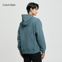 Calvin Klein  Jeans秋冬男士经典休闲简约刺绣抓绒连帽套头卫衣40HM256 DA3-湖蓝色 S