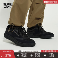 Reebok 锐步 24春夏新男女CLUB C 85 W+时尚街头黑武士复古板鞋 100222334 41 (26.5cm),US: 8.5