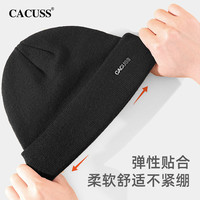 Cacuss羊毛毛线帽男帽子女冬天针织帽男士加绒秋保暖潮包头帽冷帽