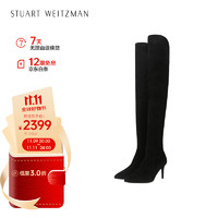 STUART WEITZMAN SW女士BASIE75系列显瘦细跟高跟尖头长靴