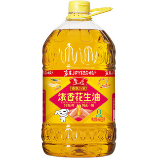 今日必买：luhua 鲁花 食用油 5S物理压榨一级花生油6.09L 香飘万家系列 浓香花生油