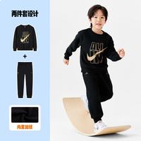 【加薄绒】套头卫衣+裤子2件套 耐克大童套装儿童套装耐克童装