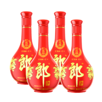 LANGJIU 郎酒 红花郎十 53度 酱香型白酒 500ml*4瓶