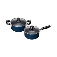 WAHEI FREIZ 和平 不沾锅单手锅蓝氟IH燃气锅套装家用