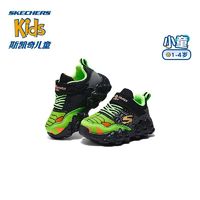 百亿补贴：SKECHERS 斯凯奇 outlets儿童怪兽闪灯鞋2024年小童新年发光休闲运动鞋