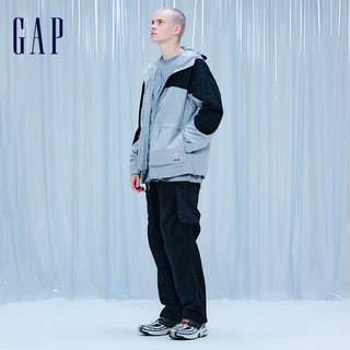 Gap【F/CE联名系列】男女装秋冬防风防泼水三合一羽绒服680243 灰色 175/96A(L)亚洲尺码