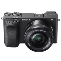 SONY 索尼 A6400微单相机vlog录影拍摄Alphasilver黑色数码相机旅行正品