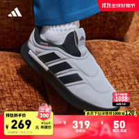 adidas 阿迪达斯 ADIPUFF面包鞋 柔软舒适保暖可踩跟棉鞋 冬季阿迪达斯轻运动 轨道灰/黑色 42