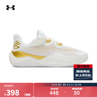 安德玛 UNDERARMOUR）库里Curry Splash 24 AP男女情侣运动篮球鞋3027262 白色101 43